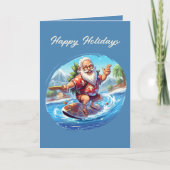 Festliche Weihnachtswasserfarbe Karte (Vorderseite)