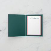 Festliche Weihnachtswinterszene Feiertagskarte (Innenseite)