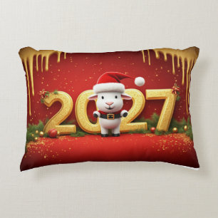 Festliche Weihnachtsziege Cozy Weihnachtsgeschenk Dekokissen