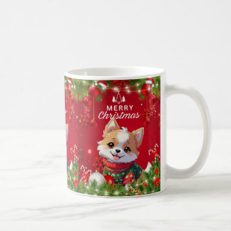 "Festliche Welpen Weihnachten" Kaffeetasse