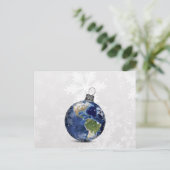 Festliche Weltfrieden-Ornamente Weihnachtskarten Feiertagspostkarte (Stehend Vorderseite)