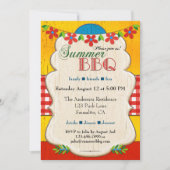 Festliche Whimsical Summer GRILLEN Party Einladung (Vorderseite)