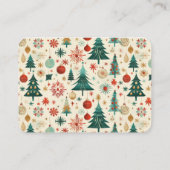 Festliche Winter Muster Kinderduschbücher für Kind Begleitkarte (Rückseite)