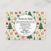 Festliche Winter Muster Kinderduschbücher für Kind Begleitkarte (Vorderseite)