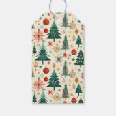 Festliche Winter Pattern Kinderdusche Geschenkanhänger (Rückseite)