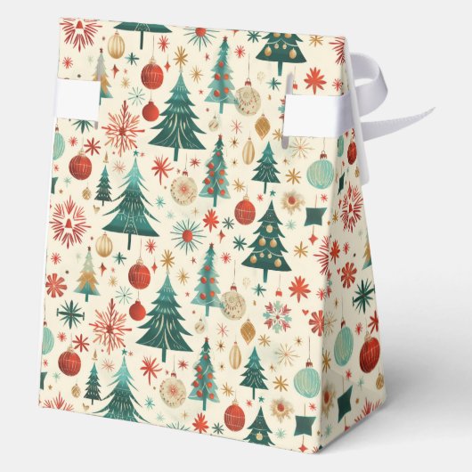 Festliche Winter Pattern Kinderdusche Geschenkschachtel (Rückseite)