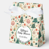 Festliche Winter Pattern Kinderdusche Geschenkschachtel (Vorderseite)