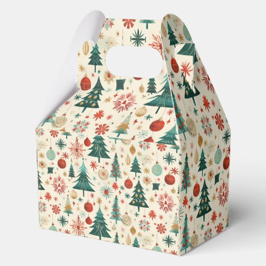 Festliche Winter Pattern Kinderdusche Geschenkschachtel (Rückseite)