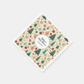 Festliche Winter Pattern Kinderdusche Serviette (Ecke)