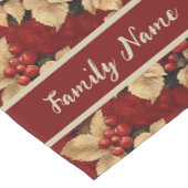 Festliche Winter Red Berries Kurzer Tischläufer (Ecke)