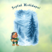 Festliche Winter-Trollbühne Sommerfenster Entdecku Fensteraufkleber (Blatt 3)