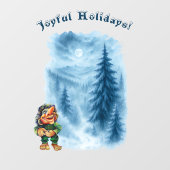 Festliche Winter-Trollbühne Sommerfenster Entdecku Fensteraufkleber (Blatt)