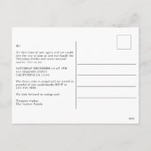 Festliche Winter-Wald Weihnachten Party Einladung (Rückseite)