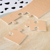 Festliche Winter-Welpen-Schals Puzzle (Seite)