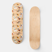 Festliche Winter-Welpen-Schals Skateboard (Vorderseite)