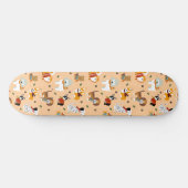 Festliche Winter-Welpen-Schals Skateboard (Horizontal)