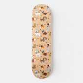 Festliche Winter-Welpen-Schals Skateboard (Vorderseite)