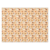 Festliche Winter-Welpen-Schals Tischdecke (Vorderseite (Horizontal))