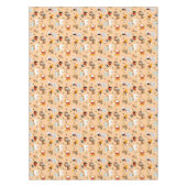 Festliche Winter-Welpen-Schals Tischdecke (Vorderseite)