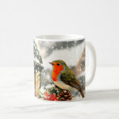 Festliche Winter Wonderland Szene Kaffeetasse (VorderseiteRechts)