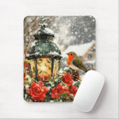 Festliche Winter Wonderland Szene Mousepad (Mit Mouse)