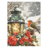 Festliche Winter Wonderland Szene Tischdecke (Vorderseite)