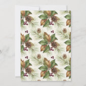 Festliche Wintereinladung zum Treffen Einladung (Rückseite)