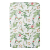 Festliche Winterferien Botanicals Badematte (Vorderseite Vertikal)