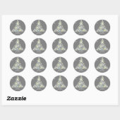 Festliche Winterferien Gastgeschenke Sticker (Blatt)