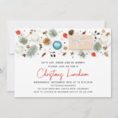 Festliche Winterferien im modernen Weihnachtsfest Einladung (Vorderseite)