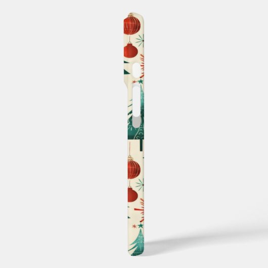 Festliche Winterferien-Muster Case-Mate iPhone Hülle (Rückseite / Links)