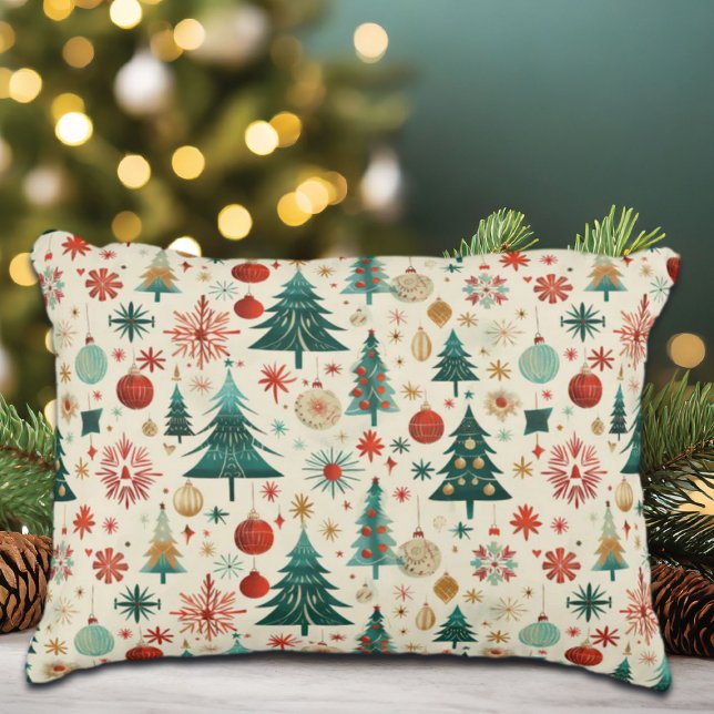 Festliche Winterferien-Muster Dekokissen (Von Creator hochgeladen)