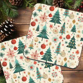 Festliche Winterferien-Muster Getränkeuntersetzer