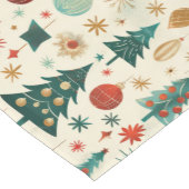 Festliche Winterferien-Muster Kurzer Tischläufer (Ecke)