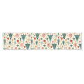 Festliche Winterferien-Muster Kurzer Tischläufer (Horizontal)