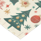 Festliche Winterferien-Muster Mittelgroßer Tischläufer (Ecke)