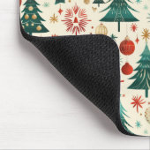 Festliche Winterferien-Muster Mousepad (Ecke)