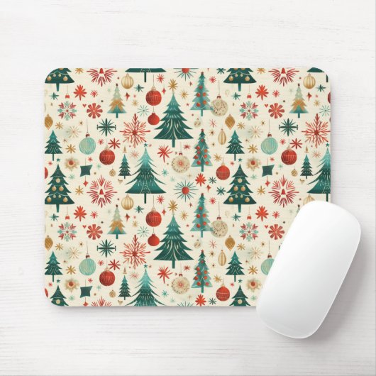 Festliche Winterferien-Muster Mousepad (Mit Mouse)
