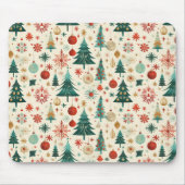 Festliche Winterferien-Muster Mousepad (Vorne)