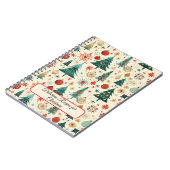 Festliche Winterferien-Muster Notizblock (Linke Seite)