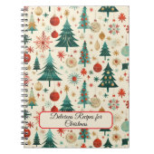 Festliche Winterferien-Muster Notizblock (Vorderseite)