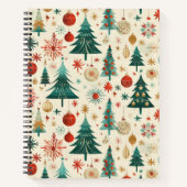 Festliche Winterferien-Muster Notizblock (Vorderseite)