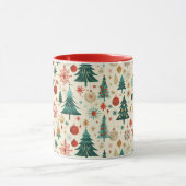 Festliche Winterferien-Muster Tasse (Zentrum)
