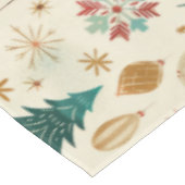 Festliche Winterferien-Muster Tischdecke (Schrägansicht)