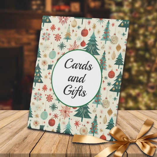 Festliche Wintermusterkarten und Aufzüge Sockelschild