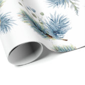 Festliche Winterpine und Evergreens Geschenkpapier (Rolleneckpunkt)