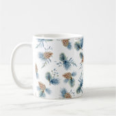 Festliche Winterpine und Evergreens Kaffeetasse (Links)