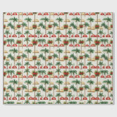 Festliche Wrap Wonderland 'Desert Palm Christmas' Geschenkpapier (Flach)