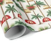 Festliche Wrap Wonderland 'Desert Palm Christmas' Geschenkpapier (Rolleneckpunkt)