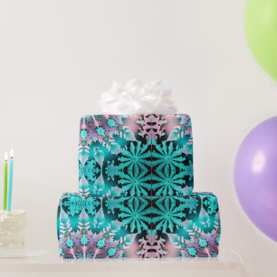 Festliche Wrap Wonderland 'Krawatte-Dyed Snowflake Geschenkpapier